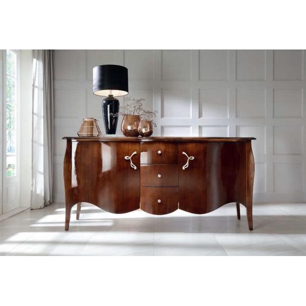 Credenza Di Alta Qualità Cassettiera Armadi Di Lusso Soggiorno Legno Marrone Nuovo-image