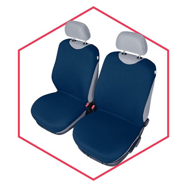 Coprisedili Auto Coprisedili Universali Coprisedili 1+1 Sedili Anteriori Auto Blu Scuro-image