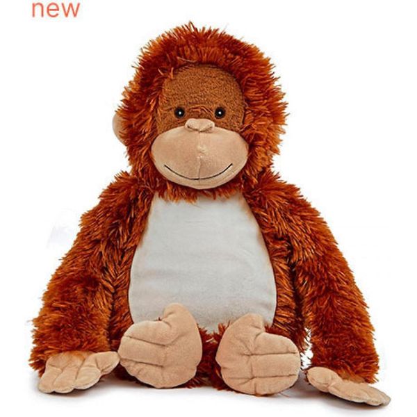 Mumbles MM580 | Zippie Orangutan Taglia Unica (48 Cm) - Colore: Arancione - Taglia: Taglia Unica (L)-image