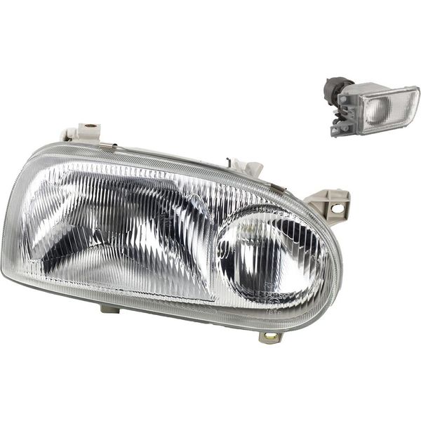 Johns, Fari Alogeni Adatti Per Vw Golf Iii 1Hx0 10/91-09/97 H1 H1 Re. + Fendinebbia. 1H6941018AF 1H6941018B 1H6941018AC 1H6941018L 1H0941700B 1H094-image