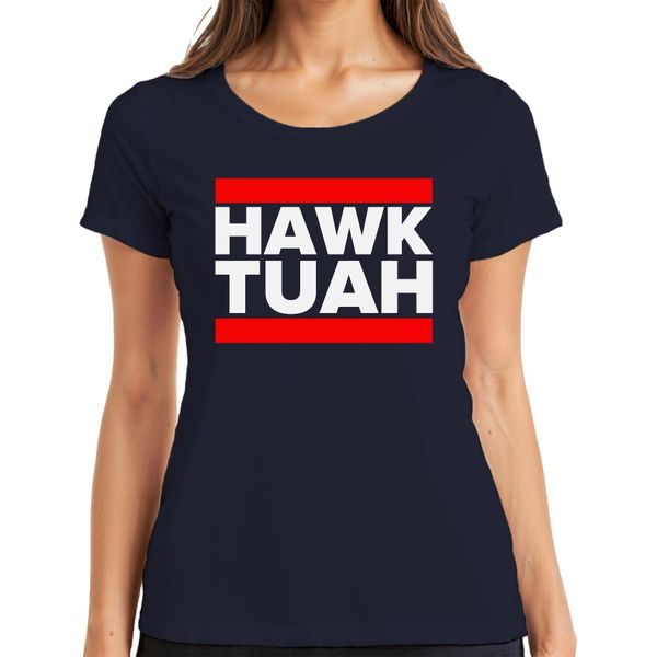 Maglietta Hawk Tuah Funny Meme Donna, Navy, 3XL-image