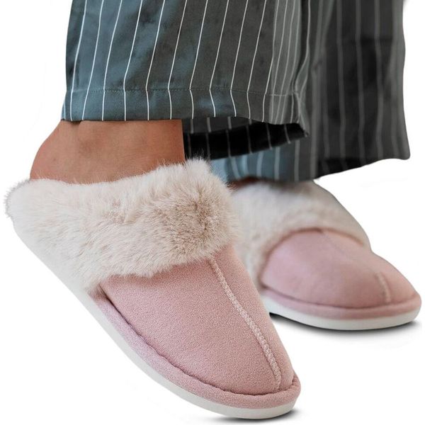 Pantofole Morbide Da Donna Slipon Pantofole Pantofole Alma Rosa Taglia 36/37-image
