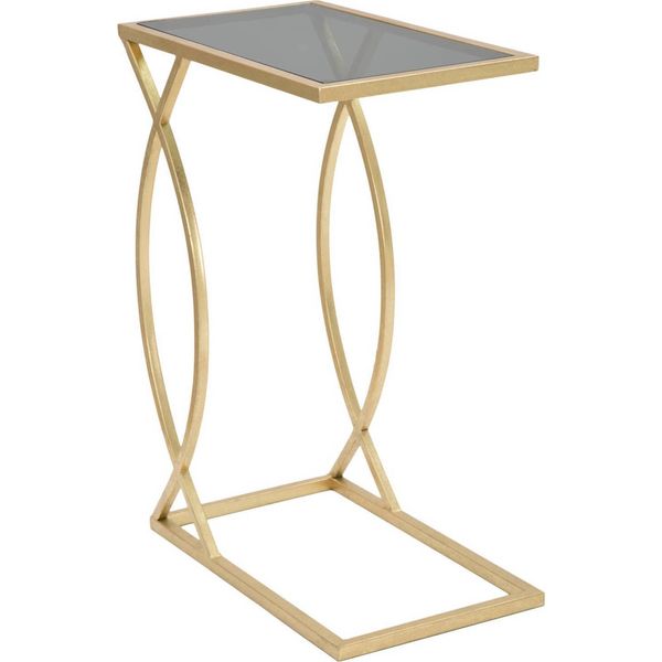 Mauro Ferretti Table Basse 45,5X25,5X60 Cm Noir Or-image