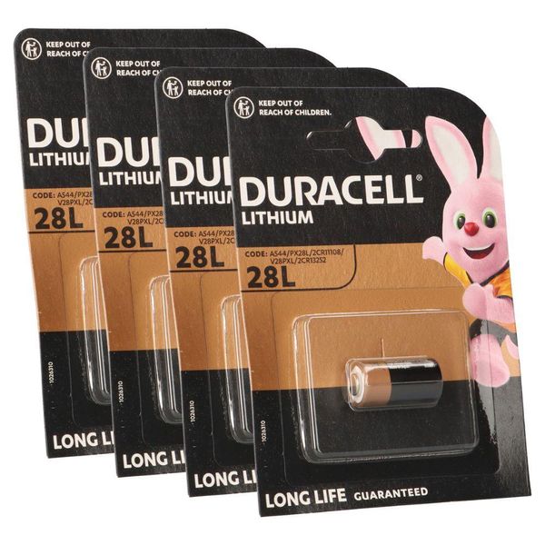 4X Batteria Fotografica Duracell PX28 Al Litio 6V 150Mah (4X 1 Blister)-image