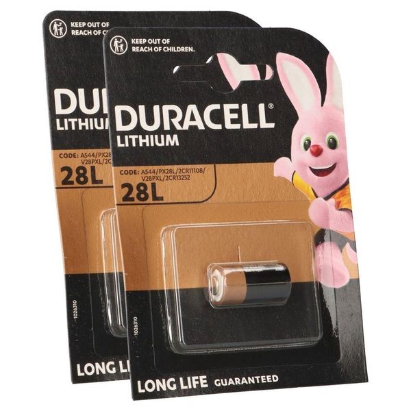 2X Batteria Fotografica Duracell PX28 Al Litio 6V 150Mah (2X 1 Blister)-image