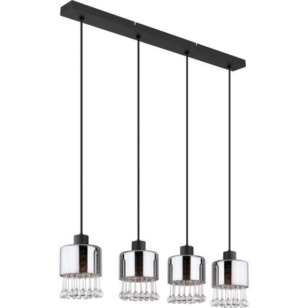 Globo Lighting Lampada A Sospensione In Metallo Nero Opaco, 1X E27-image