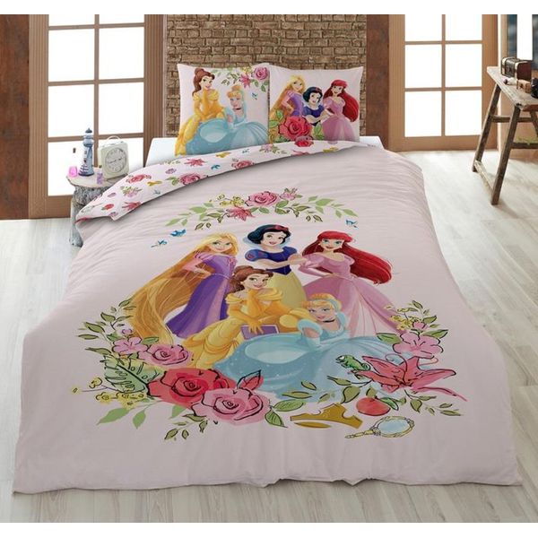 Biancheria Da Letto Per Ragazze Disney Princess 135 X 200 Cm 100% Cotone-image