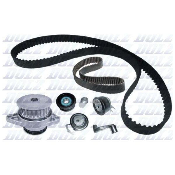 Dolz KD101 Kit Cinghia Dentata + Pompa Acqua Per Vw Golf Iv Hatchback (1J1) Golf V Hatchback (1K1) Polo (9N) Golf Vi (5K1) Polo Hatchback (6R1, 6C1)-image