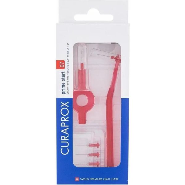 Curaprox Cps 07 Kit Di Scovolini Interdentali Prime Start Rosso 7 Pezzi-image