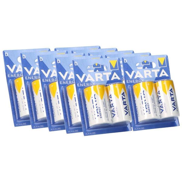 10X Batteria Varta Energy D Mono 1,5V Almn (5X 2 Pezzi In Blister)-image