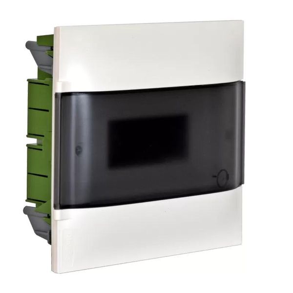 Distributore Da Incasso A Parete Legrand Praktibox S, Con Sportello In Vetro Fumé, Bianco, 1X 12 Moduli 135171-image