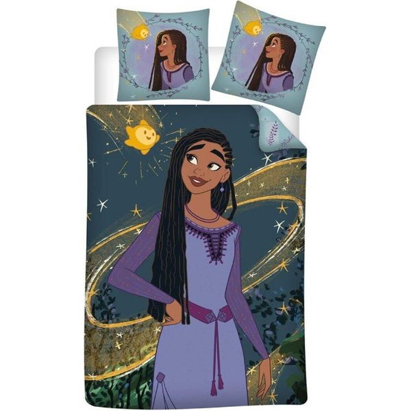 Disney Wish Asha Biancheria Da Letto Reversibile 2 Pezzi 135 X 200 Cm 100% Cotone-image