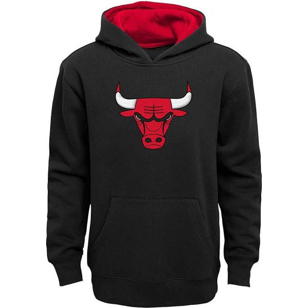 Outerstuff Prime Pullover Nba Junior Hoodie, Chicago Bulls, Per Ragazzi, Nero, Taglia: M, 10-12 Anni-image