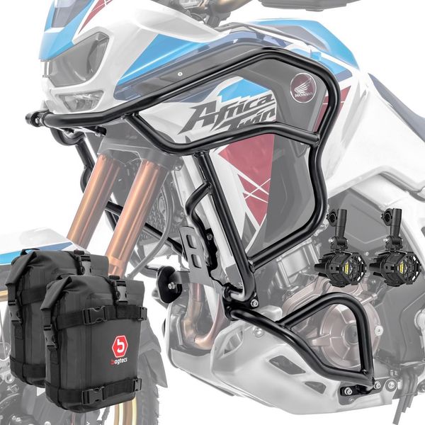 Set Crash Bar + Faro Xl Per Honda Africa Twin Adventure Sport-image
