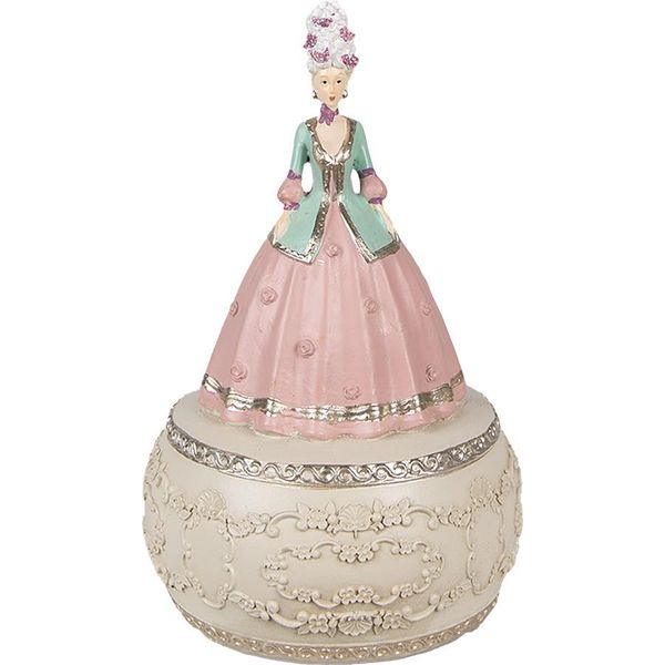 Carillon Donna Clayre & Eef Ø 12X19 Cm In Poliresina Rosa-image