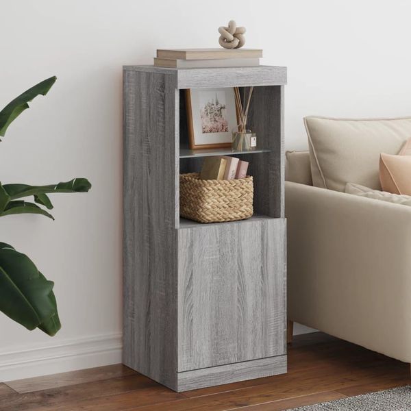 Maison Exclusive - Credenza Con Luci Led Grigio Sonoma 41X37X100 Cm-image