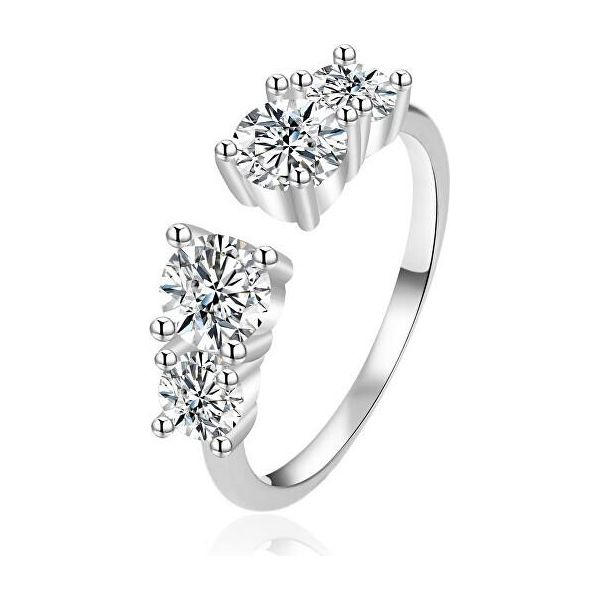 Anello In Argento Con Zirconi AGT-R06W42 - Circonferenza: 62 Mm.-image