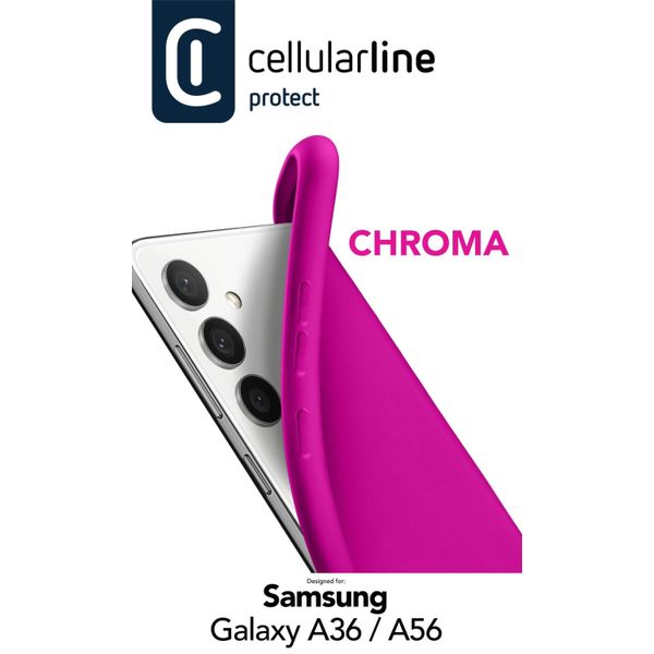 Cellularline Cellularline Chroma - Custodia In Gomma Morbida Colorata Per Galaxy A36/A56-image