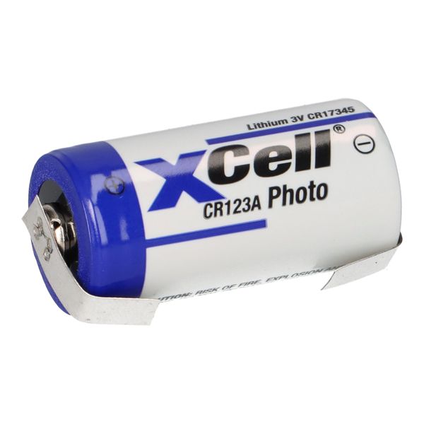 Xcell Fotobatteria CR123A Litio 3V 1550Mah Etichetta A Saldare A U-image