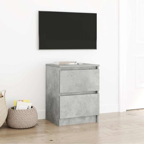 Maison Exclusive - Mobile Tv Grigio Cemento 40X35X54 Cm Materiale Ligneo-image