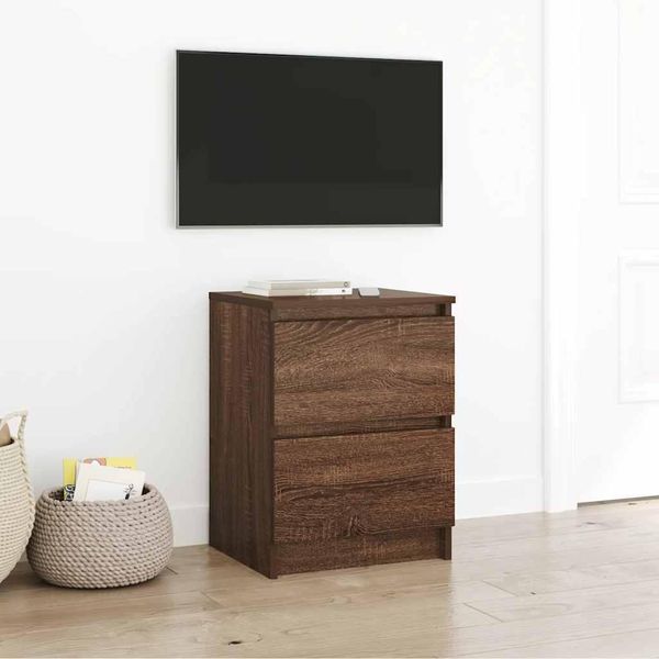 Maison Exclusive - Mobile Tv Effetto Rovere Marrone 40X35X54 Cm Materiale Ligneo-image