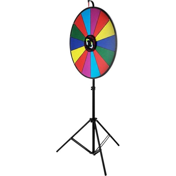 Ruota Della Fortuna - 61 Cm - Ruota Della Fortuna - Ruota Girevole - Disco Girevole - 14 Campi - Giochi E Promozioni-image