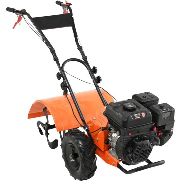 Arieggiatore / Fresa A Scoppio 212Cc - Motore A 4 Tempi - Arieggiatore E Scarificatore - Arancio/Nero-image