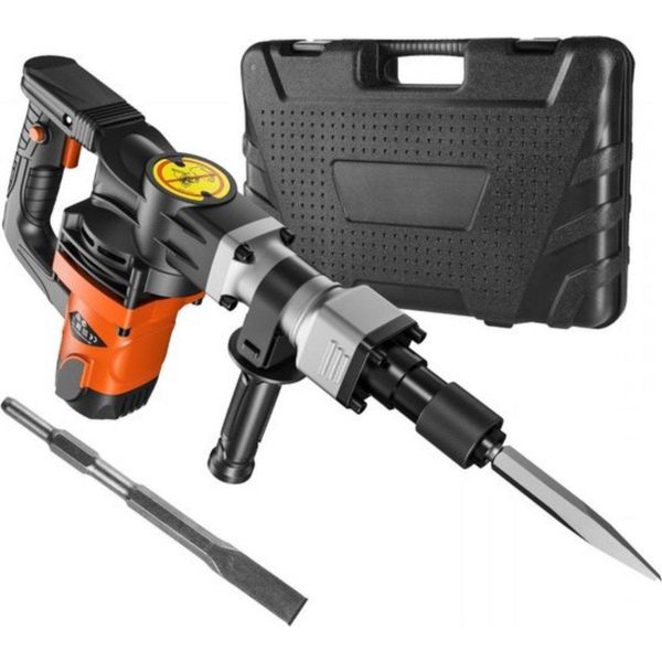 Martello Demolitore Deluxe - Martello Elettrico 1400W - 19 J Di Energia D'impatto - Martello Scalpello Sds - Set Di Attrezzi Professionali-image