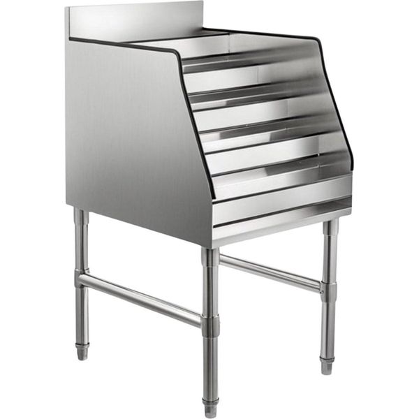 Portabottiglie In Acciaio Inox - 5 Livelli - Per Bottiglie Di Vino - Design Moderno E Resistente - Portabottiglie - Portabottiglie - 30X58X83Cm-image