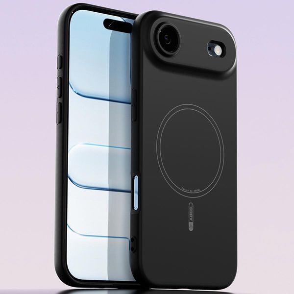 Custodia Magnetica Per Iphone Air, Compatibile Con Magsafe, In Silicone Liquido, Resistente Agli Urti E Ai Graffi Nero-image