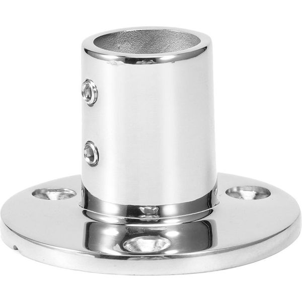 Raccordo Per Corrimano Con Base In Tubo Tondo A 90 Gradi, Acciaio Inox 316, Ferramenta Per Imbarcazioni, 22 Mm/0,9""-image