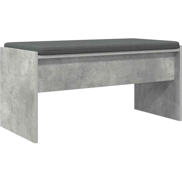 Syfax™ Panca Per Ingresso Con Cuscino Grigio Cemento 83 X 38 X 40 Cm-image