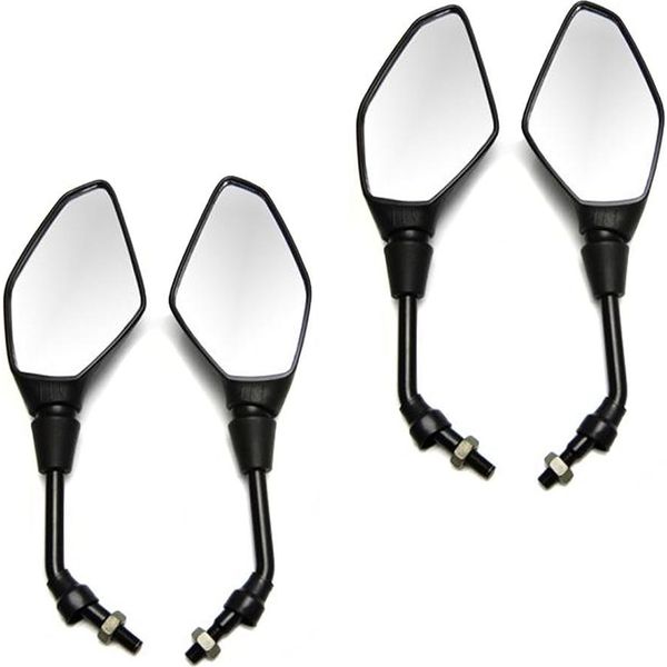 Set Di 2X Specchietti Per Moto Con Ece / Coppia Di Specchietti Retrovisori Universali # RS1-image