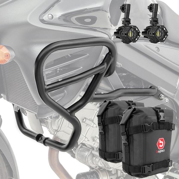Crash Bar + Faro + Borsa Per Suzuki V-Strom 650 / Xt 11-25 H-image