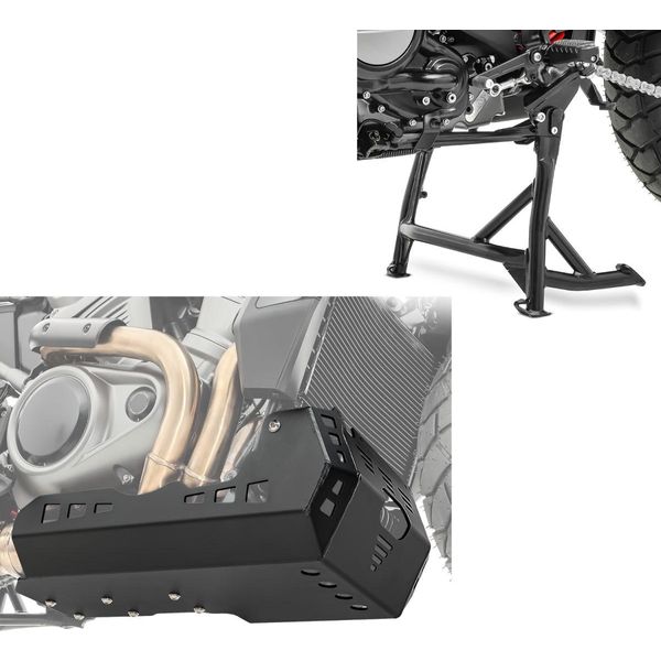 Protezione Motore + Cavalletto Centrale Adatto Per Harley Davidson Pan America 125-image