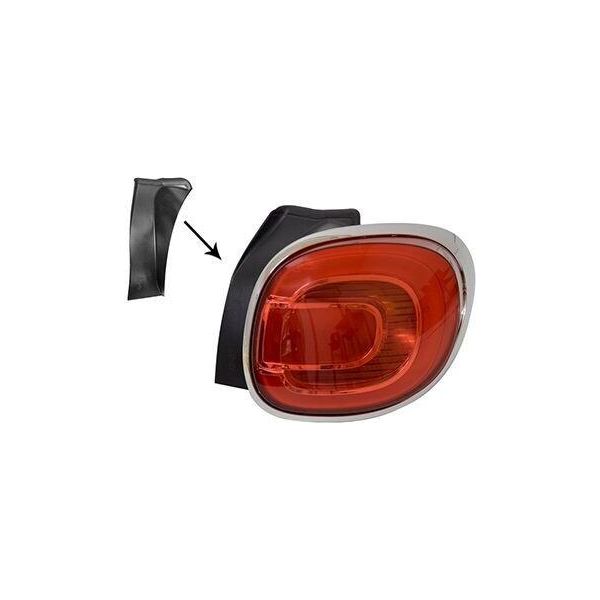 Van Wezel 1609926 - Oe 51945058 Fanale Posteriore Destro Per 500L (351, 352)-image