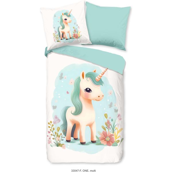 Set Di Biancheria Da Letto In Flanella Good Morning One Colour Multi Size 135X200+80X80-image
