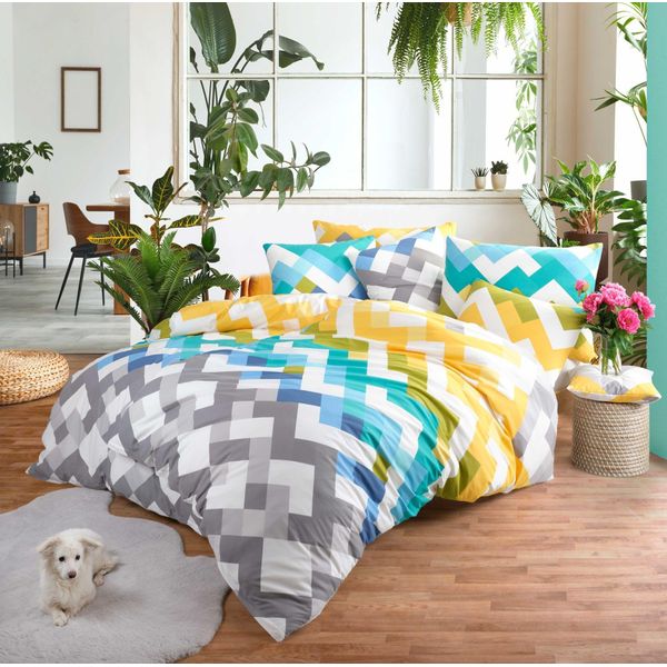 Set Di Biancheria Da Letto Colouri 100% Cotone 135 X 200 Cm, 80 X 80 Cm-image