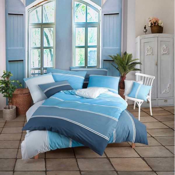 Set Di Biancheria Da Letto Aqua 135 X 200 Cm, 80 X 80 Cm 100% Cotone-image