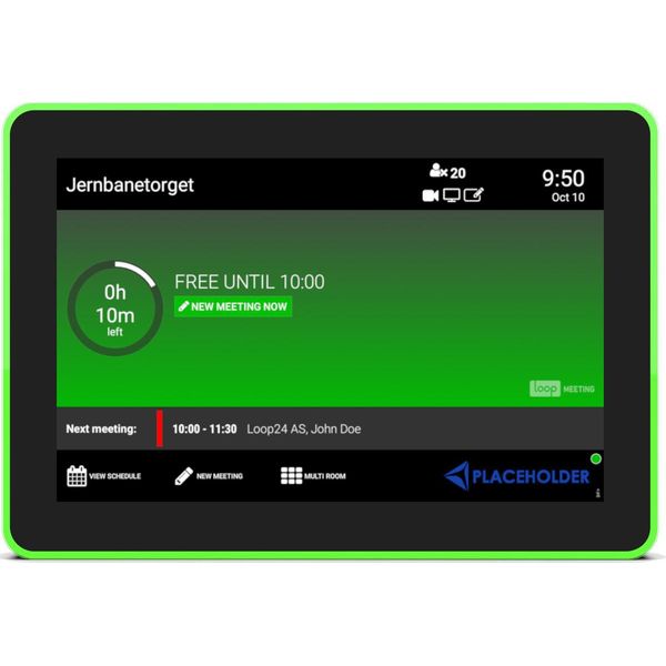 Loop24 LM-8058 Espositore Perriunioni 20,3 Cm (8") 1280 X 800 Pixel Led 802.11A, 802.11B, 802.11G, Wi-Fi 4 (802.11N), Wi-Fi 5 (802.11Ac), Wi-Fi 6 (802.11Ax) Nero Policarbonato (Pc) Bluetooth"-image