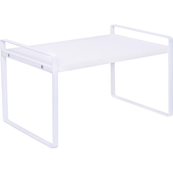 Quvio Organizzatore Per Armadietti Da Cucina - Organizzatore Per Armadietti Da Cucina - Inserto Per Scaffali - Mensola Per Armadietti Da Cucina - Mensola Per Armadietti Da Cucina - Mensola Per Armadietti Da Cucina - Organizzatore Per Armadietti Da Cucina - Metallo - 31 Cm - Bianco-image