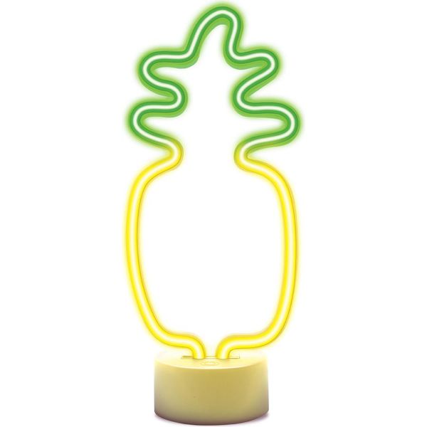 Forever Light Neon Con Supporto Led Ananas Arancio-Verde USB-C12-image