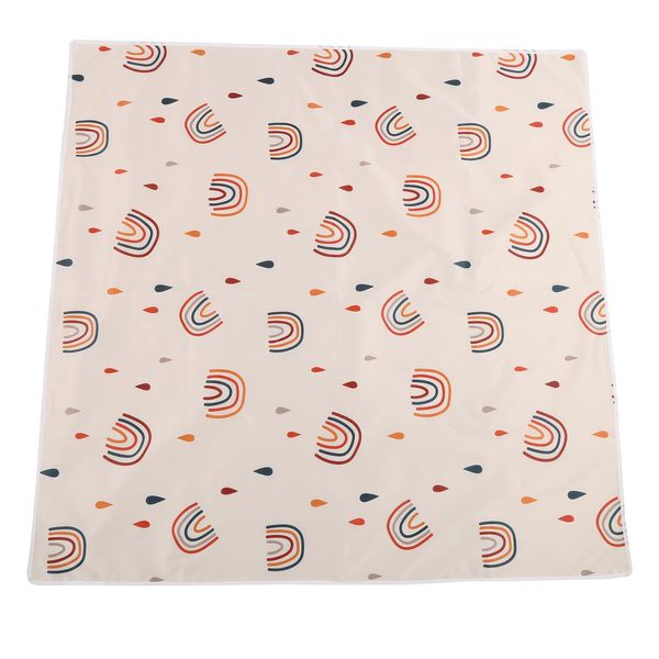 Tappetino Per Sedia Da Pranzo Per Bambini, Impermeabile, Protezione Del Pavimento Per Seggioloni, Tappetino Antiscivolo (110 X 110 Cm, SMT105EF345)-image