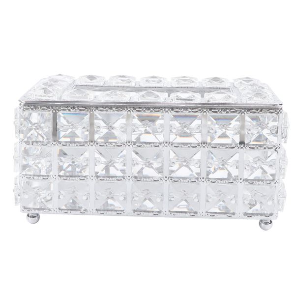 Supporto Del Fazzoletto, Scatola Di Cristallo Del Fazzoletto, Supporto Del Fazzoletto Della Famiglia, Contenitore Del Fazzoletto Del Viso, Copertura Della Scatola Del Fazzoletto Del Bagno, Supporto Del Fazzoletto Da Tavolo-image