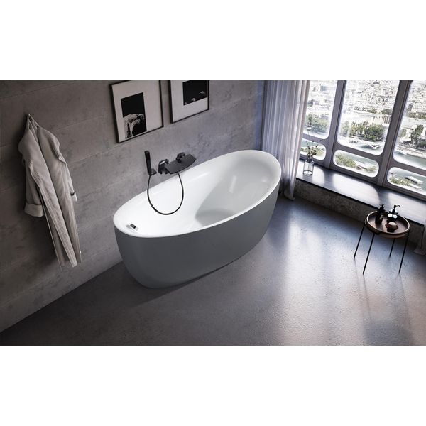 Vasca Da Bagno In Acrilico Vasca Da Bagno Autoportante Bagno Moderno-image