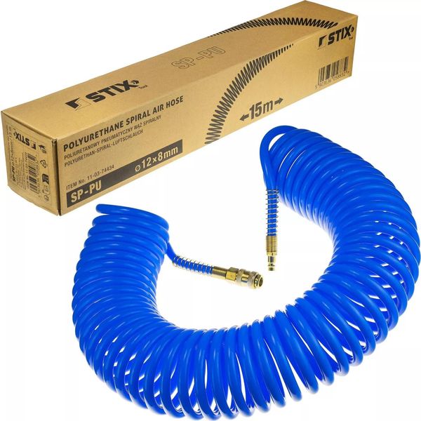 Tubo Per Aria Compressa In Poliuretano, Lunghezza 10 M, Ø 12 Mm (Esterno), Ø 8 Mm (Interno)-image