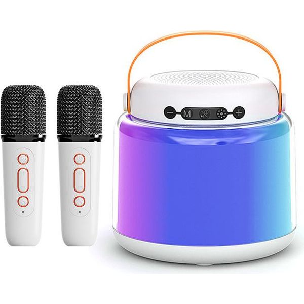 Inf Y8 Macchina Per Karaoke Con Doppio Microfono E Altoparlante Bluetooth-image
