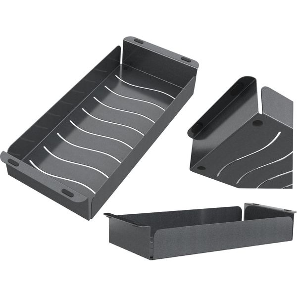 Inserto Acciaio Cestello Lavello Nero Lavastoviglie Universale 42X18 Cm-image