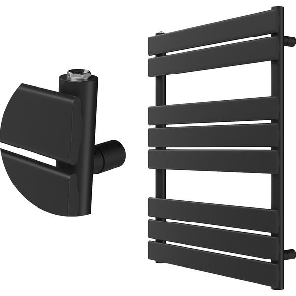 Granitan | Radiatore Da Bagno Oslo - 80X60 Cm - Nero - Design Moderno - Facile Installazione - Minimalista-image