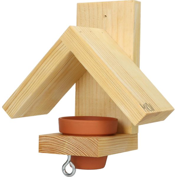 Casetta Per Uccelli - Mini Casetta Per Mangimi Magdalena 2 Mkw Eco - Stabile Nido Per Uccelli Selvatici E Da Giardino - In Legno Dolce - Resistente Alle Intemperie-image